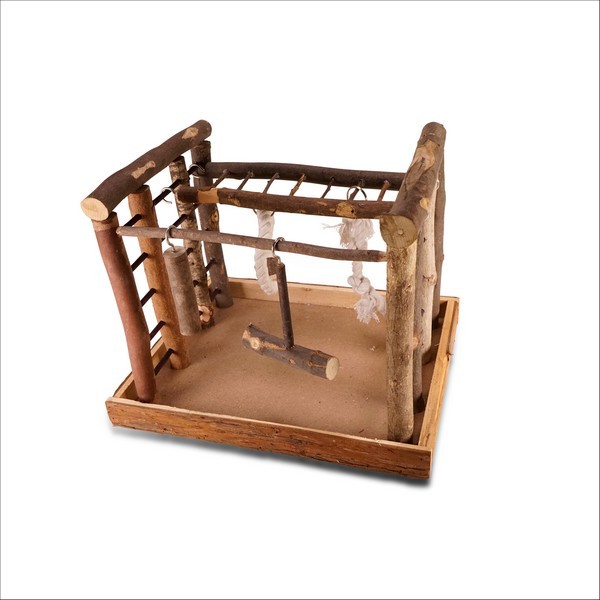 Terrain De Jeu Pour Oiseaux En Bois Naturel Vadigran