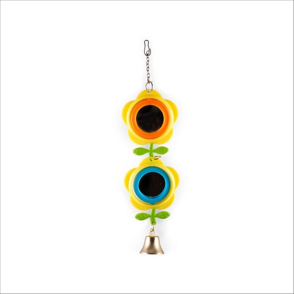 Jouet Pour Oiseaux Fleur Double Avec Miroir Vadigran