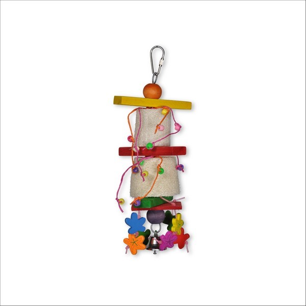 Jouet Pour Oiseaux Barrels Multicolore & Clochette Vadigran