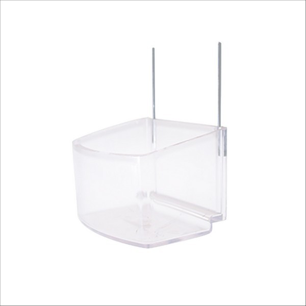 Mangeoire Plastique Perroquet Transparent Vadigran