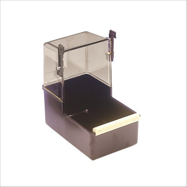 Bain Plastique Brun Pour Perroquet Vadigran