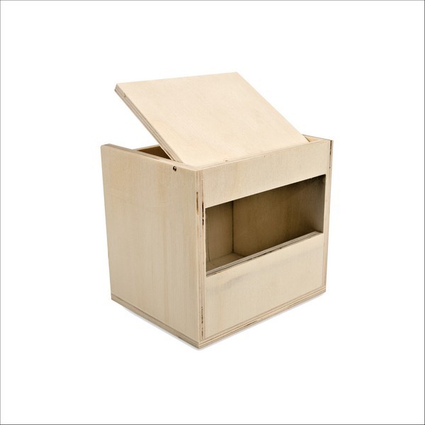 Nichoir Bois Exotiques Horizontal Ouvert Vadigran