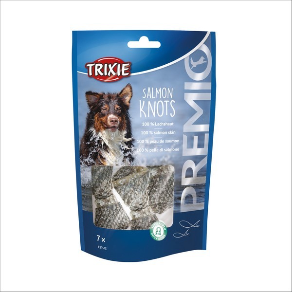 Friandises Pour Chien PREMIO Salmon Knots Trixie 7 Pièces 80 gr