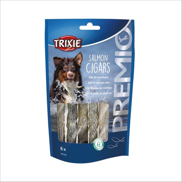 Friandises Pour Chien PREMIO Salmon Cigars Trixie 6 Pièces 12,5cm 70 gr