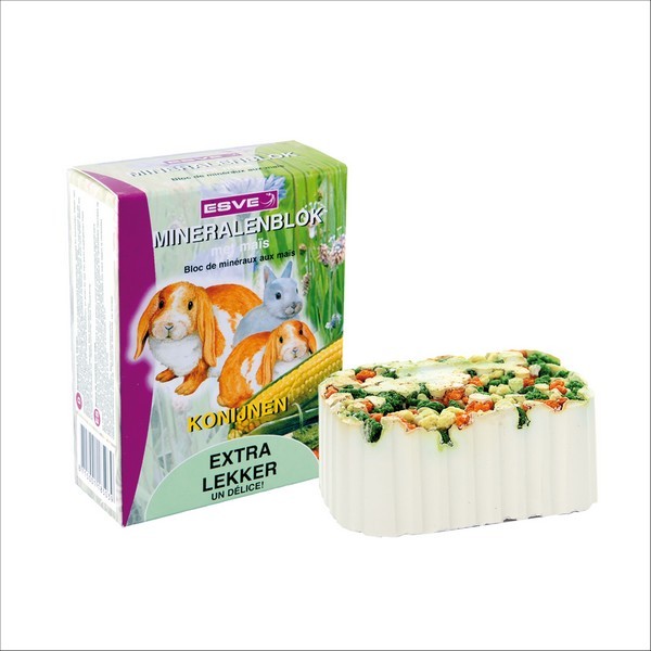 ESVE Bloc De Minéraux Pour Lapins Au Maïs