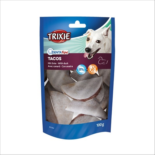 Friandises Pour Chien Denta Fun Duck Tacos Sans Gluten Trixie