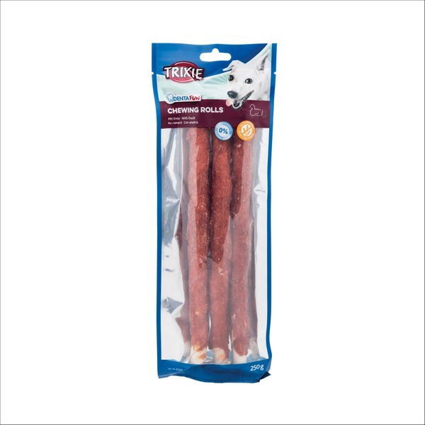 Friandises Pour Chien Denta Fun Mini Duck Chewing Rolls Sans Gluten Trixie