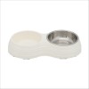 Set De Gamelles Mélamine/Acier Inoxydable Pour Chien Trixie