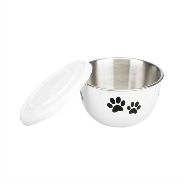 Gamelle Avec Couvercle En Acier Inoxydable Pour Chien Trixie