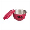 Gamelle Avec Couvercle En Acier Inoxydable Pour Chien Trixie