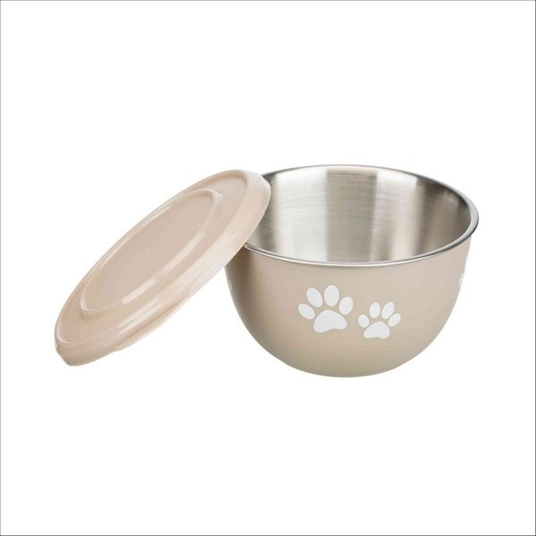 Gamelle Avec Couvercle En Acier Inoxydable Pour Chien Trixie