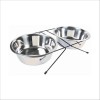 Set De 2 Gamelles En Acier Inox Pour Chien Trixie