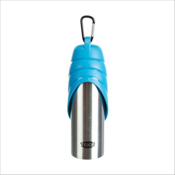 Gourde Avec Gamelle En Acier Inoxydable / Plastique Pour Chien Trixie