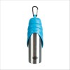 Gourde Avec Gamelle En Acier Inoxydable / Plastique Pour Chien Trixie