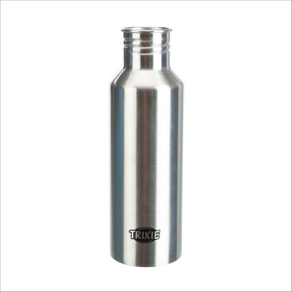 Gourde Avec Gamelle En Acier Inoxydable / Plastique Pour Chien Trixie