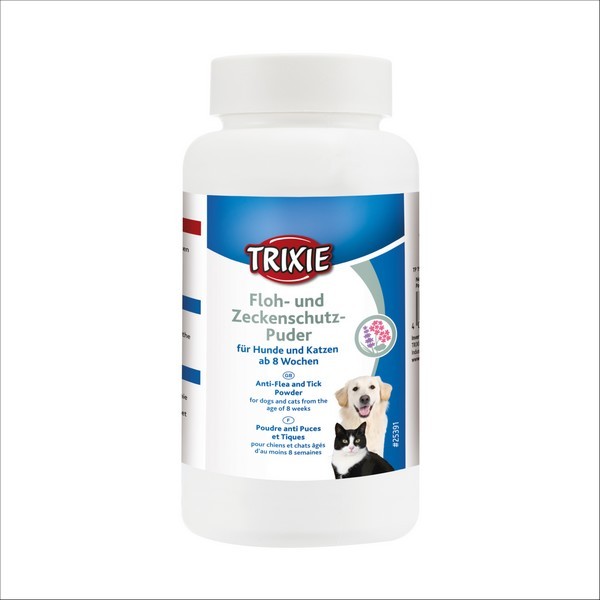 Poudre Antipuces & Tiques Pour Chien Trixie