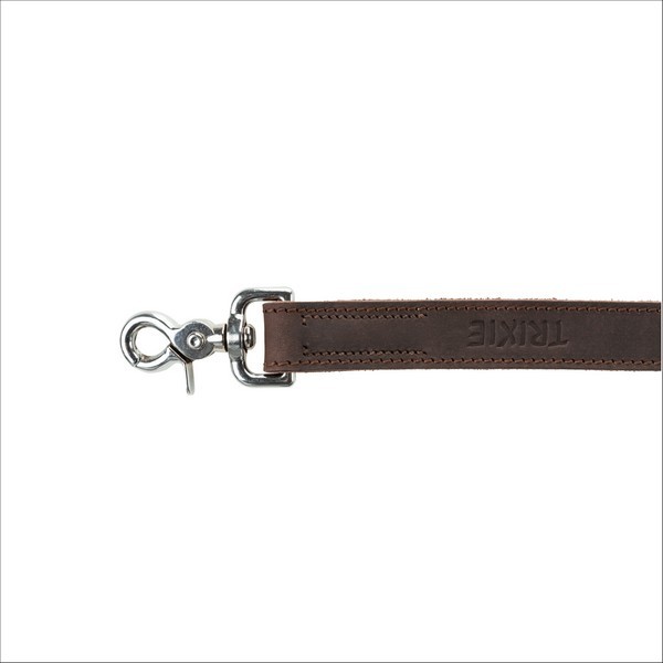 Laisse En Cuir Ciré & Vieilli Rustic Pour Chien Trixie