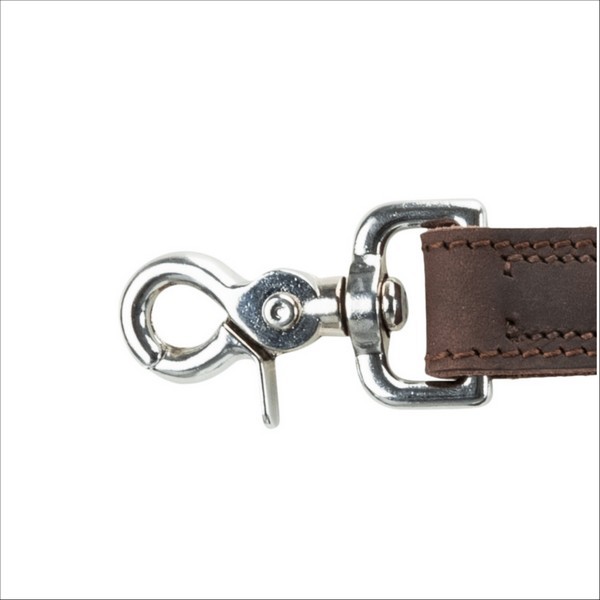 Laisse En Cuir Ciré & Vieilli Rustic Pour Chien Trixie