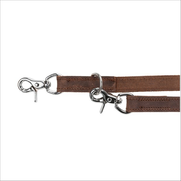 Rustic Laisse Réglable En Cuir Ciré & Vieilli Pour Chien Trixie