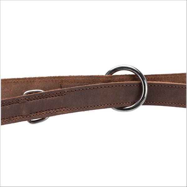 Rustic Laisse Réglable En Cuir Ciré & Vieilli Pour Chien Trixie
