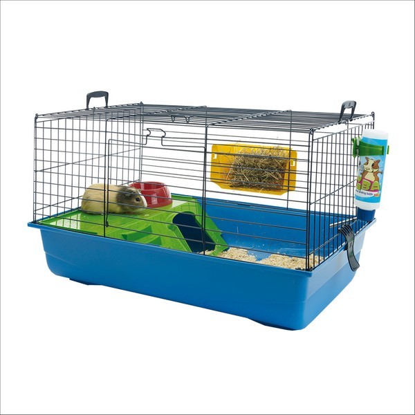 Cage Pour Grand Rongeur Lapin & Cochon D'Inde Nero 2 Deluxe
