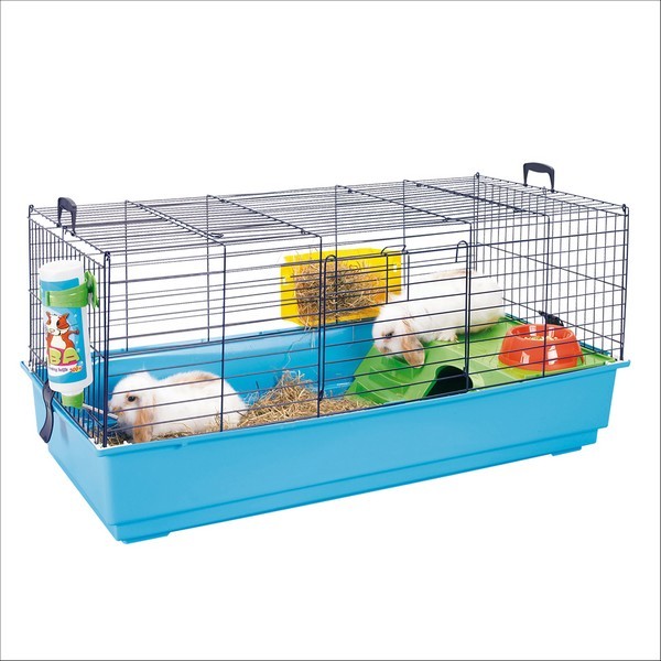 Cage Pour Grand Rongeur Lapin & Cochon D'Inde Nero 3 Deluxe