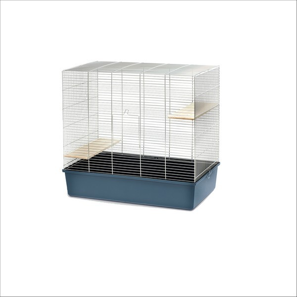 Cage Pour Grand Rongeur Chinchilla Chrome / Gris Foncé