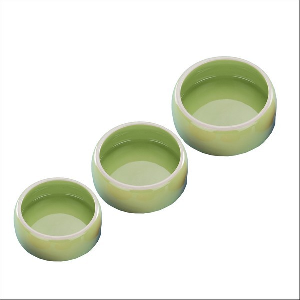 Mangeoire Pour Rongeur En Terre Cuite Coloris Vert