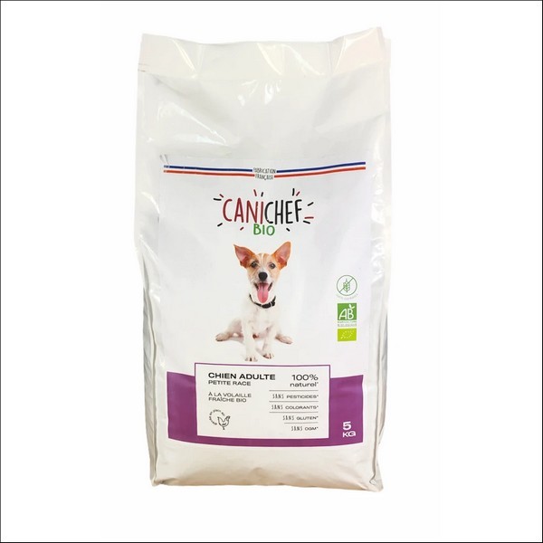 CANICHEF - Croquettes A La Volaille Pour Chien De Petite Race Sans Céréales BIO