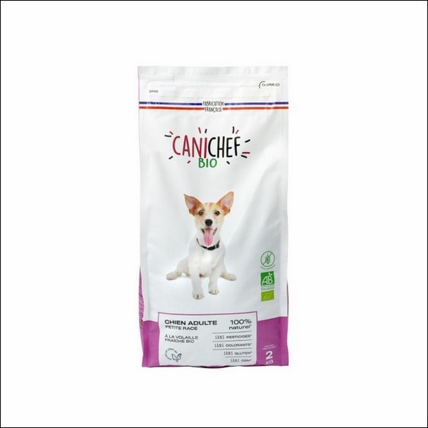 CANICHEF - Croquettes A La Volaille Pour Chien De Petite Race Sans Céréales BIO