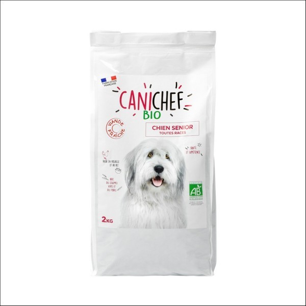 CANICHEF - Croquettes Pour Chien Sénior BIO A la Volaille