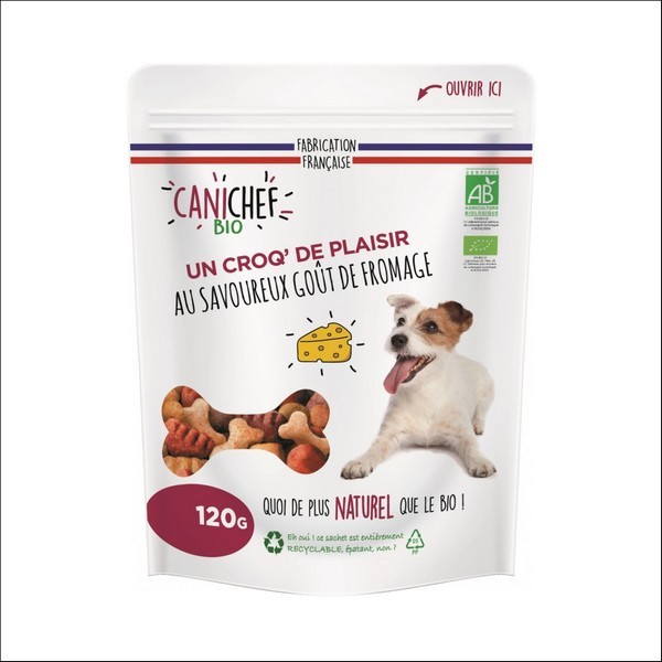 CANICHEF - Friandises BIO Pour Chien Au Goût Fromage
