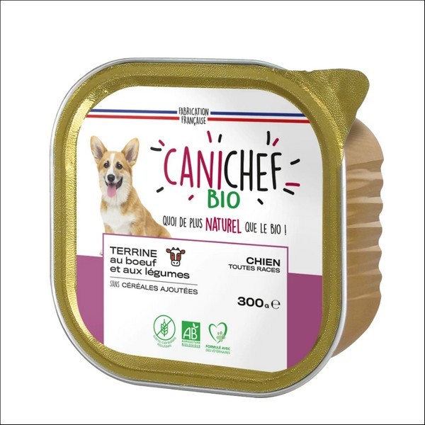 CANICHEF - Terrine Pour Chien Au Bœuf Sans Céréales