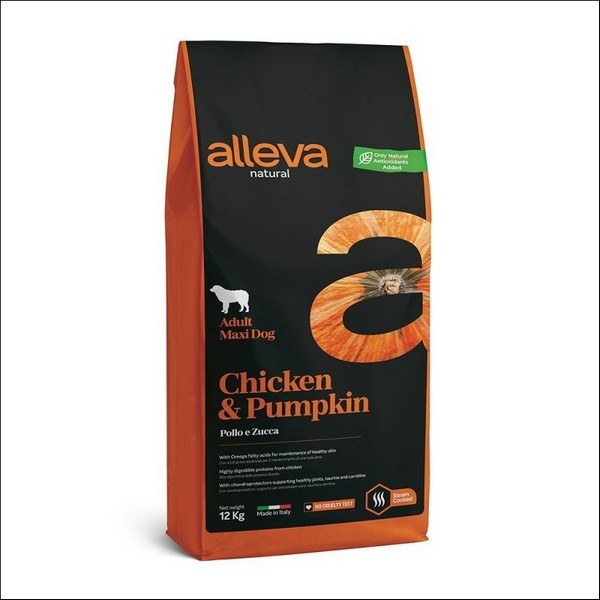 Croquettes Au Poulet & Au Potiron Pour Chien Adulte Maxi - Alleva Natural