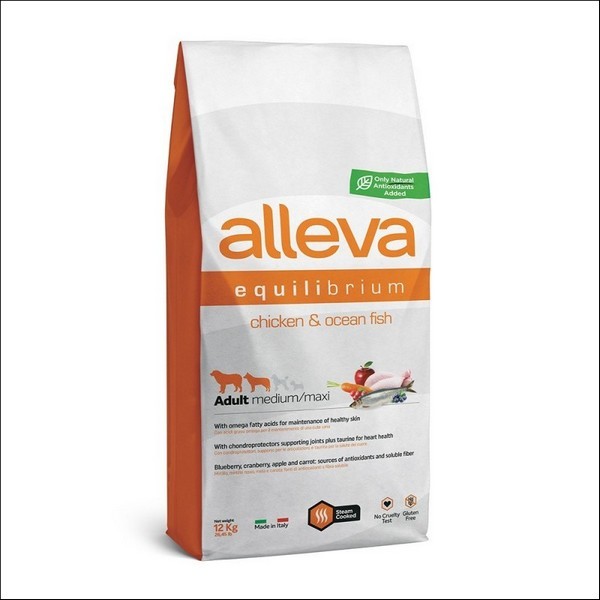 Croquettes Au Poulet & Au Poisson Pour Chien Adulte Toutes Races - Alleva Equilibrium Maintenance