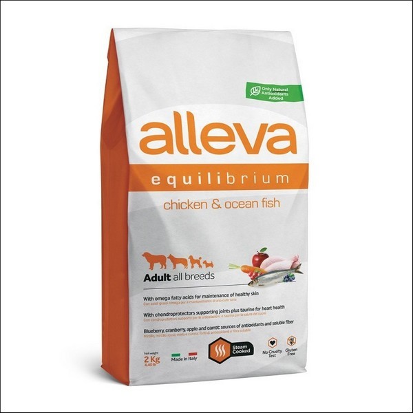Croquettes Au Poulet & Au Poisson Pour Chien Adulte Toutes Races - Alleva Equilibrium Maintenance