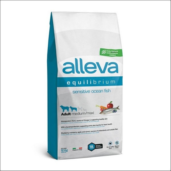 Croquettes Digestion Sensible Au Poisson Pour Chien Adulte Medium / Maxi - Alleva Equilibrium