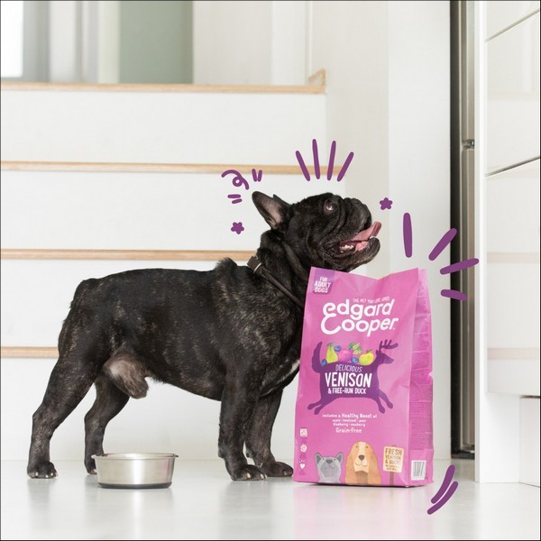 Edgard & Cooper Chevreuil & Canard Frais Élevé En Plein Air Sans Céréales Hypoallergéniques Pour Chien Adulte