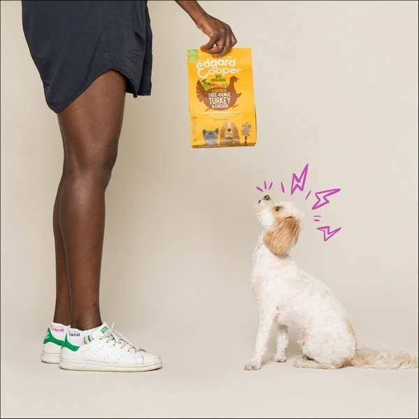 Edgard & Cooper Dinde & Poulet Frais Bio, Élevés En Liberté Sans Gluten Pour Chien Adulte