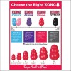 Jouet KONG Classic Rouge Pour Chien 6 Tailles - Ultra-Durable