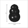 Jouet KONG Extrême Noir Pour Chien 5 Tailles - Ultra-Durable
