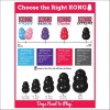 Jouet KONG Extrême Noir Pour Chien 5 Tailles - Ultra-Durable