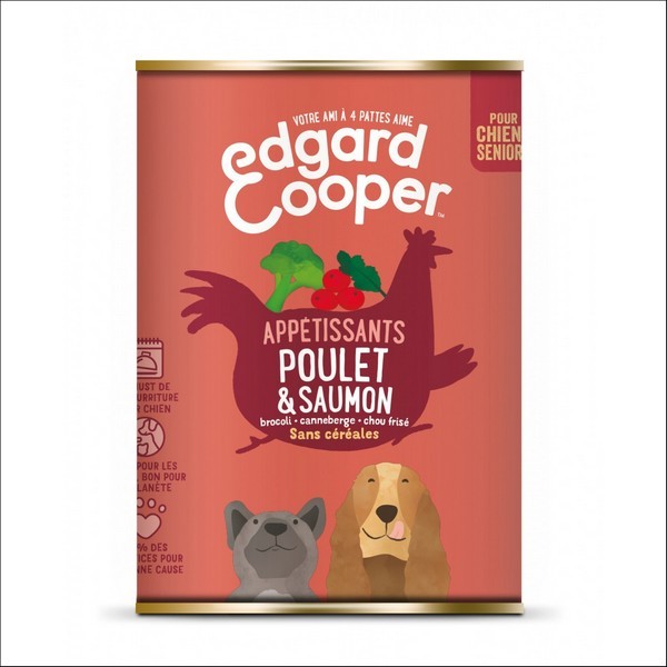 Edgard & Cooper Boîte Poulet & Saumon Pour Chien Sénior