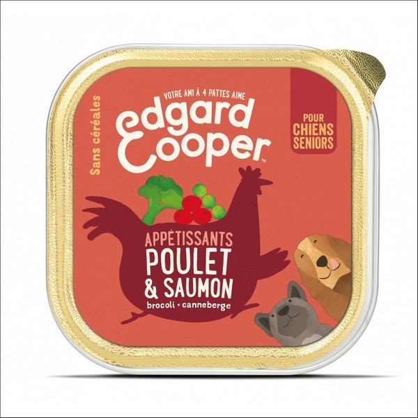 Edgard & Cooper Barquette Poulet & Saumon Pour Chien Sénior