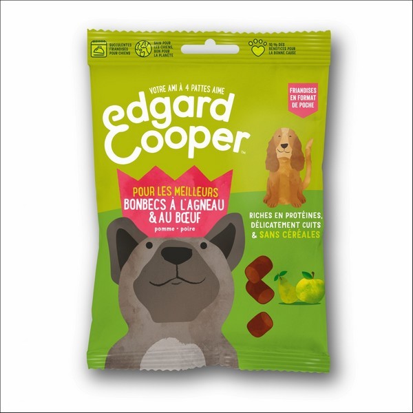 Edgard & Cooper Friandises Bonbecs A l'Agneau Frais Sans Céréales