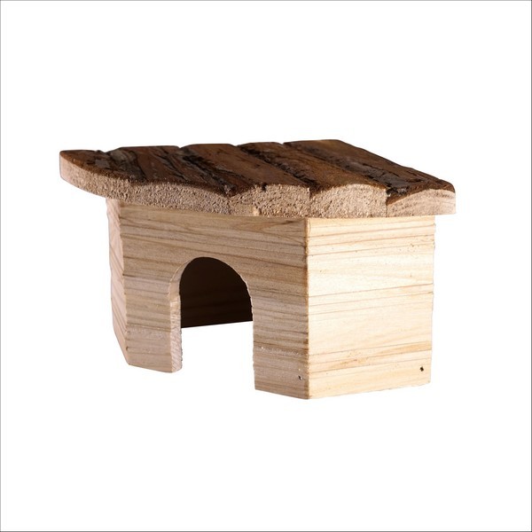 Maison D'Angle En Bois Pour Rongeurs 3 Tailles Au Choix