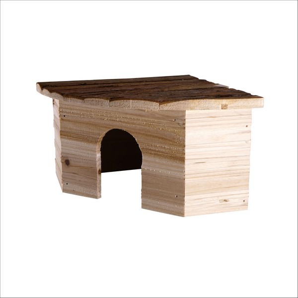 Maison D'Angle En Bois Pour Rongeurs 3 Tailles Au Choix