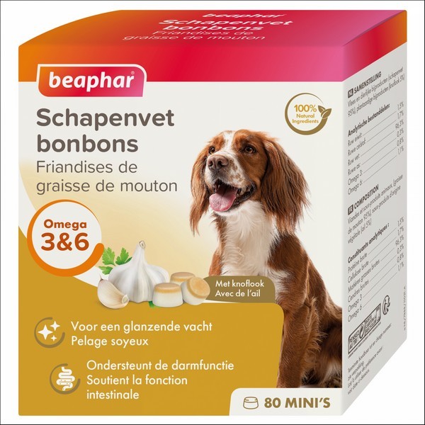 Friandises A La Graisse De Mouton & Ail Pour Chien Beaphar