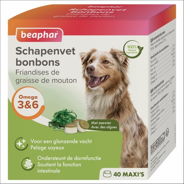 Friandises A La Graisse De Mouton & Aux Algues Pour Chien Beaphar