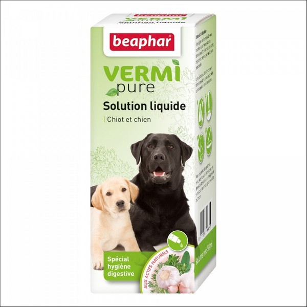 VERMIpure, Solution Buvable Aux Plantes Pour Chien Beaphar